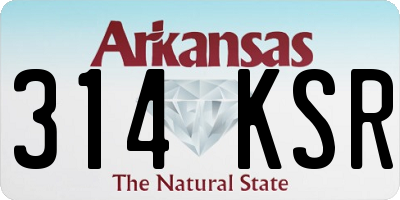 AR license plate 314KSR