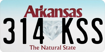 AR license plate 314KSS
