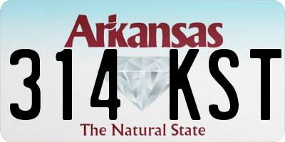 AR license plate 314KST