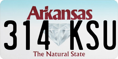 AR license plate 314KSU