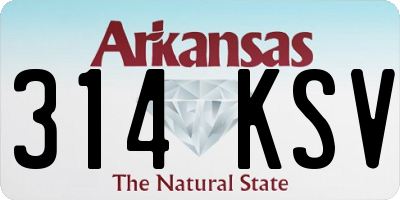 AR license plate 314KSV