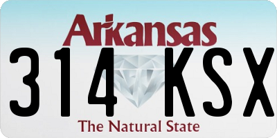 AR license plate 314KSX