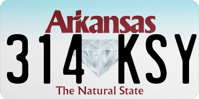 AR license plate 314KSY