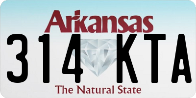 AR license plate 314KTA