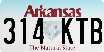 AR license plate 314KTB
