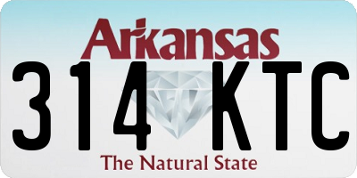 AR license plate 314KTC