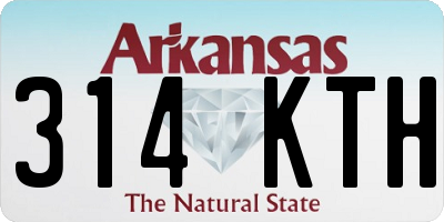 AR license plate 314KTH