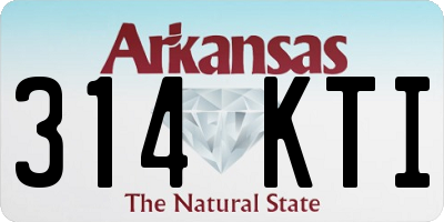 AR license plate 314KTI