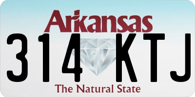 AR license plate 314KTJ