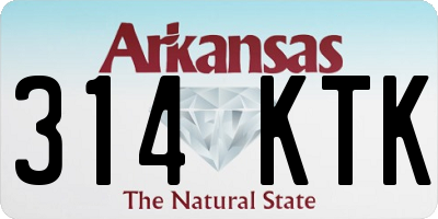 AR license plate 314KTK