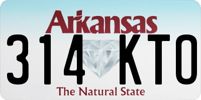 AR license plate 314KTO