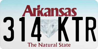 AR license plate 314KTR