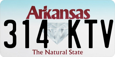 AR license plate 314KTV