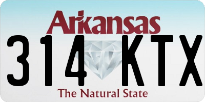AR license plate 314KTX