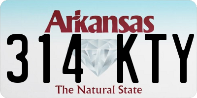 AR license plate 314KTY