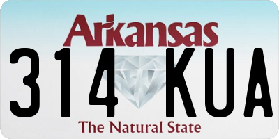 AR license plate 314KUA