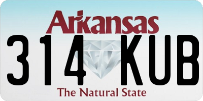 AR license plate 314KUB