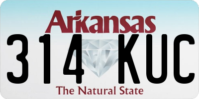 AR license plate 314KUC
