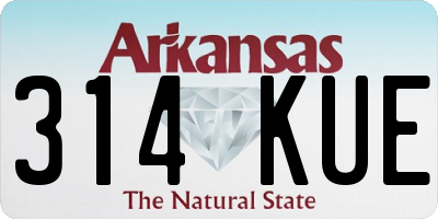 AR license plate 314KUE