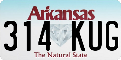AR license plate 314KUG