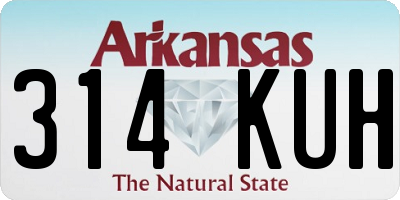 AR license plate 314KUH