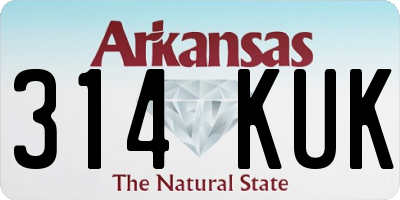 AR license plate 314KUK