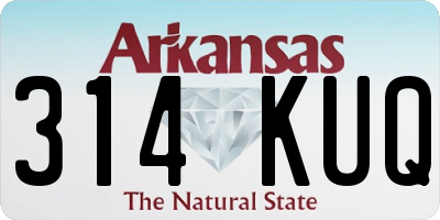 AR license plate 314KUQ