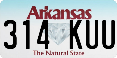 AR license plate 314KUU