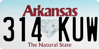 AR license plate 314KUW