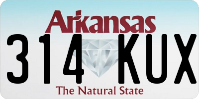 AR license plate 314KUX