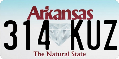 AR license plate 314KUZ