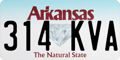 AR license plate 314KVA