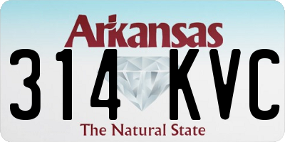 AR license plate 314KVC