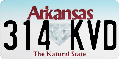 AR license plate 314KVD
