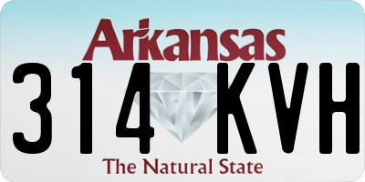AR license plate 314KVH