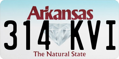 AR license plate 314KVI
