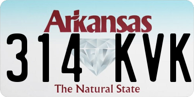 AR license plate 314KVK