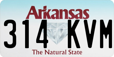 AR license plate 314KVM