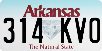 AR license plate 314KVO