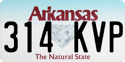 AR license plate 314KVP