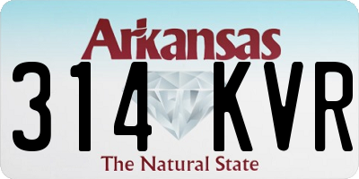 AR license plate 314KVR