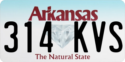 AR license plate 314KVS