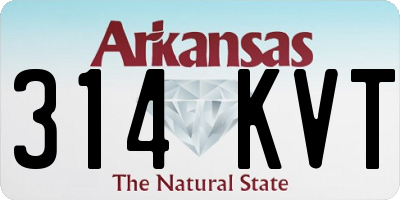 AR license plate 314KVT