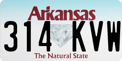 AR license plate 314KVW