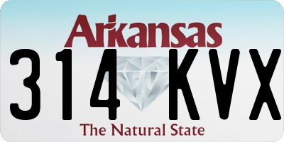 AR license plate 314KVX