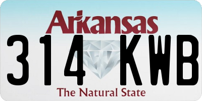 AR license plate 314KWB