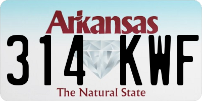 AR license plate 314KWF