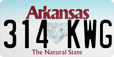 AR license plate 314KWG