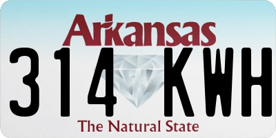 AR license plate 314KWH