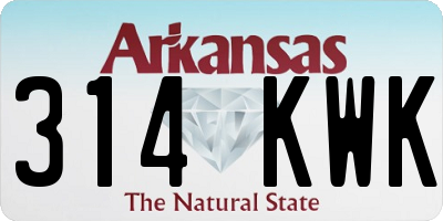 AR license plate 314KWK